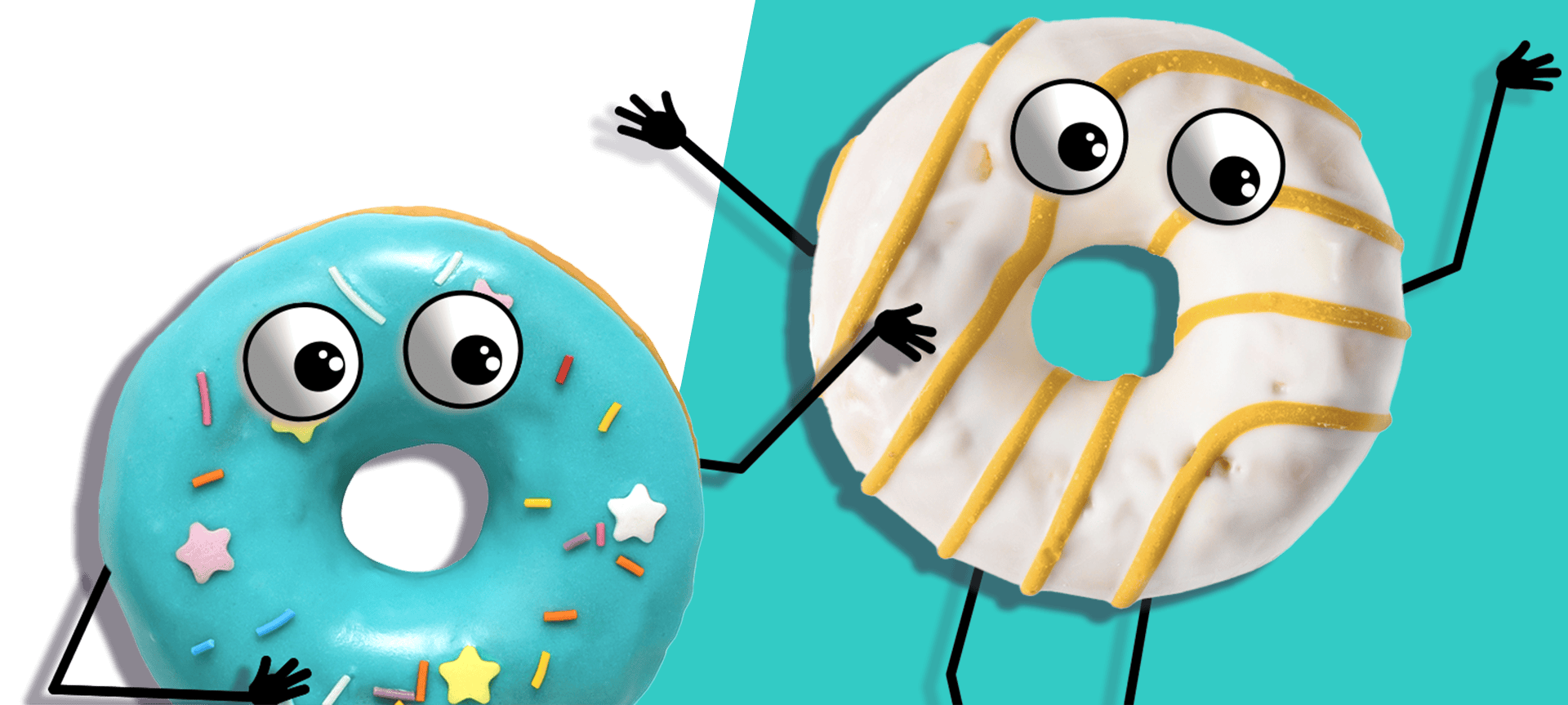Donuts with faces
